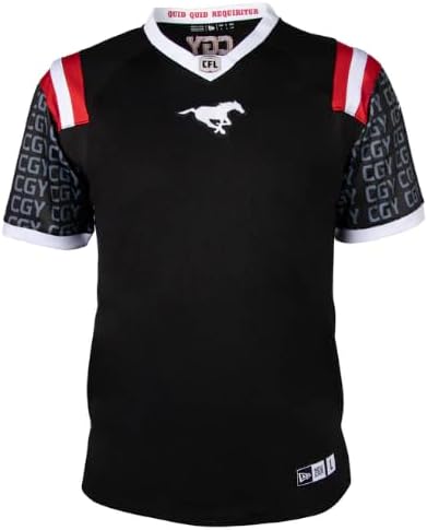 TSV Men's Calgary Stampeders CFL Replica Alternate Football Jersey - Black 